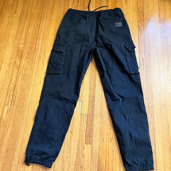 Dogg Supply Jogger Pants Mens Medium Snoop Black Stretch Tapered Cargo - Picture 4 of 11